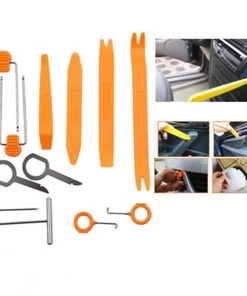 HJL Autoparts 12 Pcs Plastic Car Radio Door Clip Panel Trim Dash Audio Removal Pry Kit Tool Set - #TOKIT-99812 SMART ACCESSORY