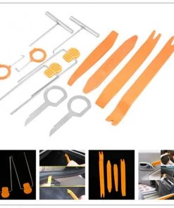 HJL Autoparts 12 Pcs Plastic Car Radio Door Clip Panel Trim Dash Audio Removal Pry Kit Tool Set - #TOKIT-99812 SMART ACCESSORY